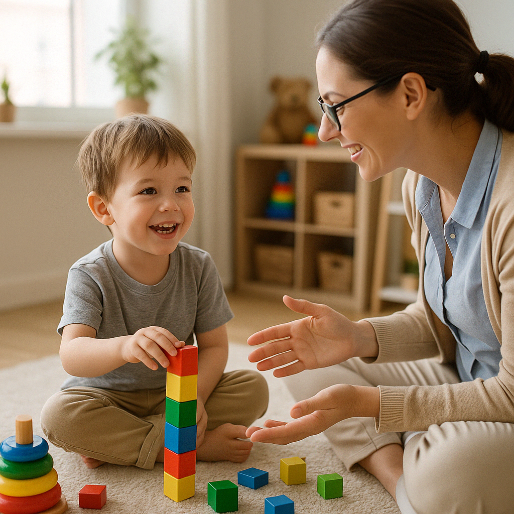 Early intervention therapy with a young child